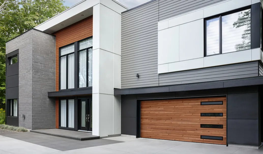 16' x 7', Plank design, Cedar HD, window layout: Right-side Harmony with Tinted glass