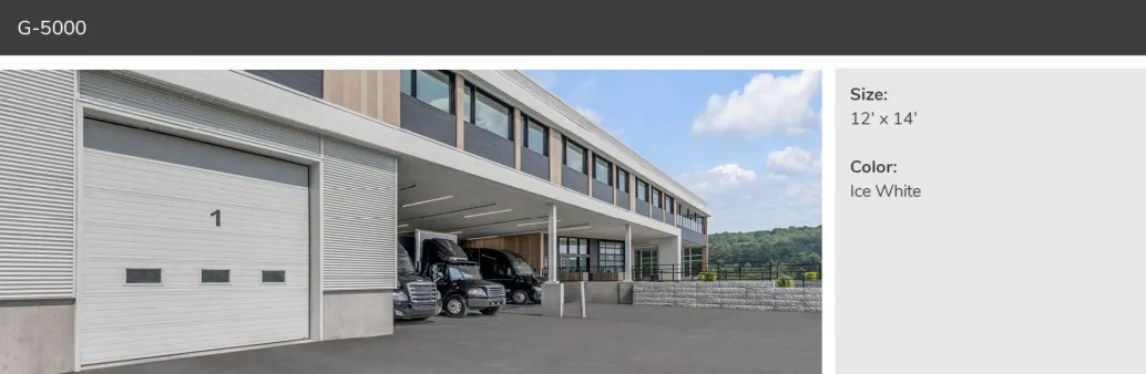 G-5000, 12' x 14', Ice White, Standard Window