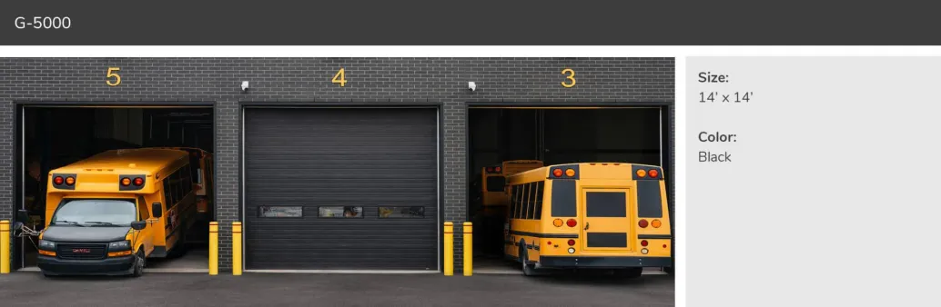 G-5000, 14' x 14', Black, Standard Windows