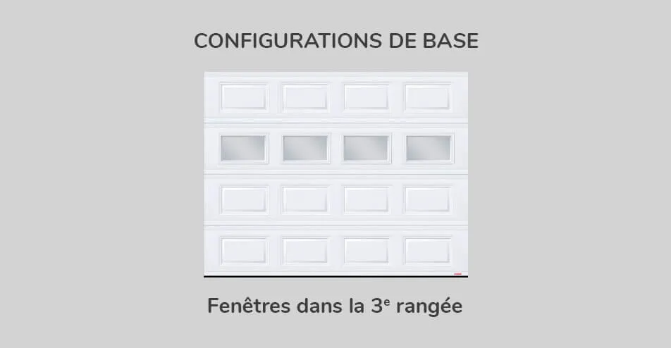 Configuration de base - fenêtres dans la 3e rangée