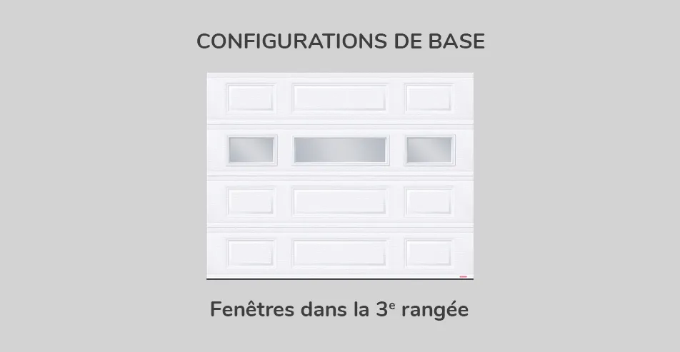 Configuration de base - fenêtres dans la 3e rangée