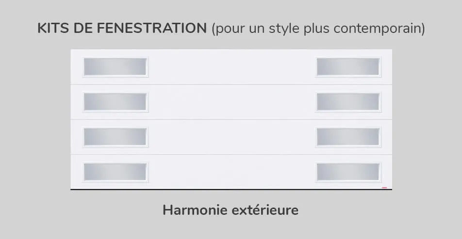 Kit de fenestration, 16' x 7', Harmonie extérieure