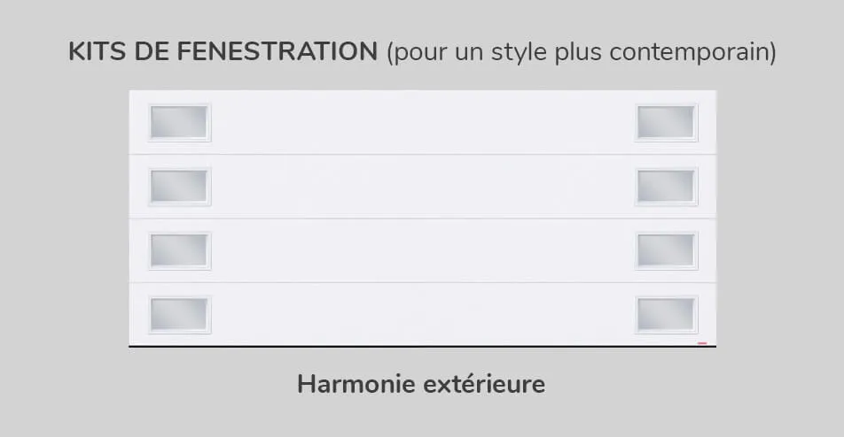 Kit de fenestration, 16' x 7', Harmonie extérieure