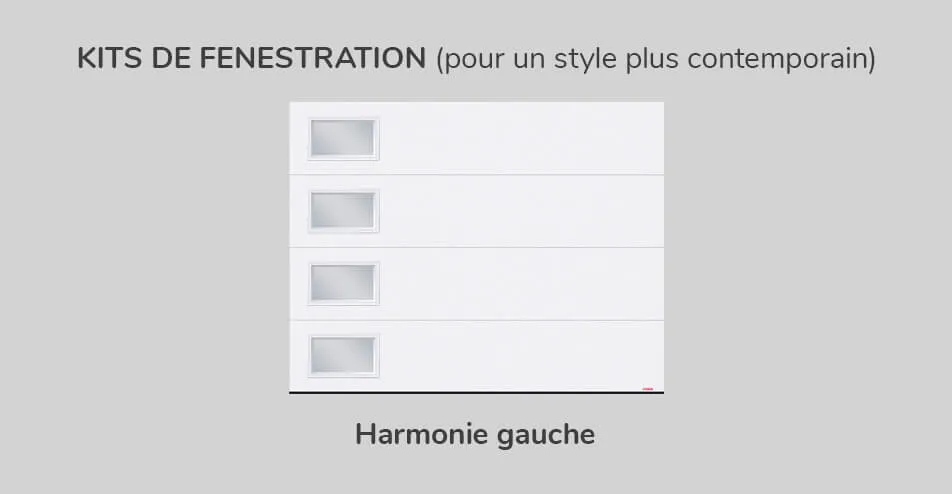 Kit de fenestration, 9' x 7', Harmonie gauche