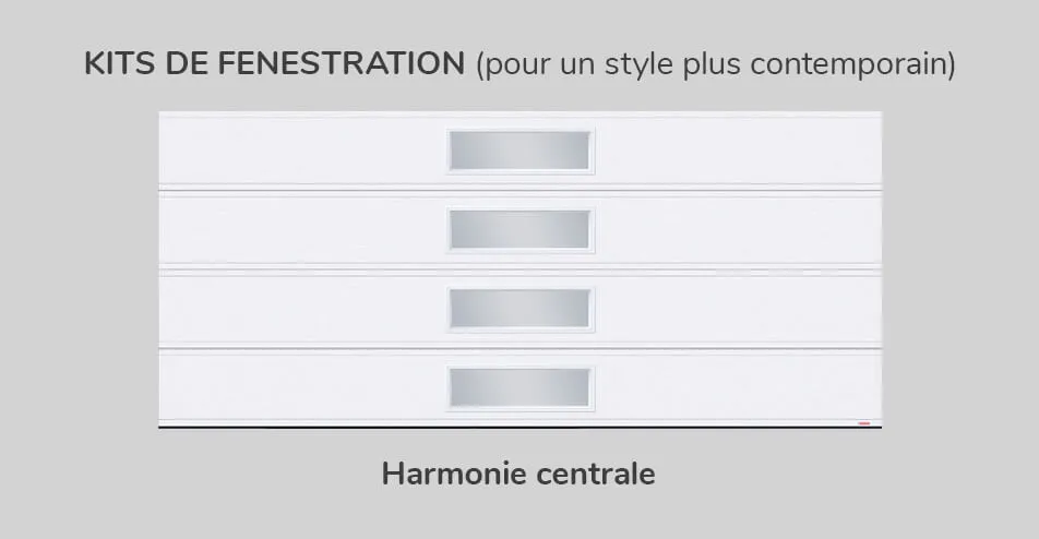 Kits fenestration, 16' x 7', Harmonie centrale