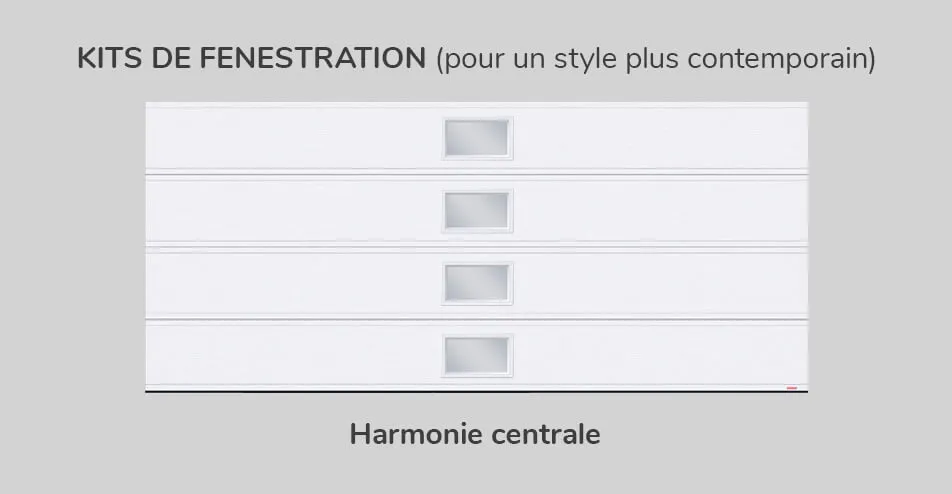 Kits fenestration, 16' x 7', Harmonie centrale