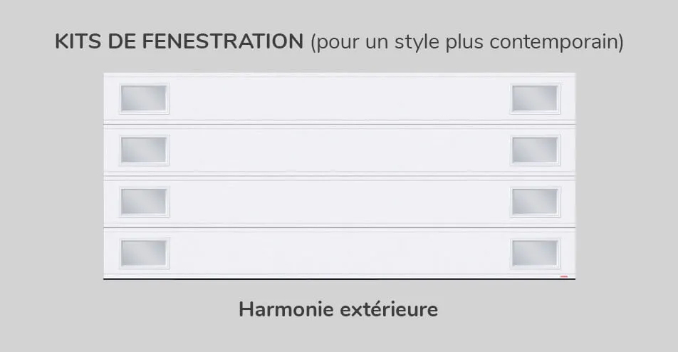 Kits fenestration, 16' x 7', Harmonie extérieure