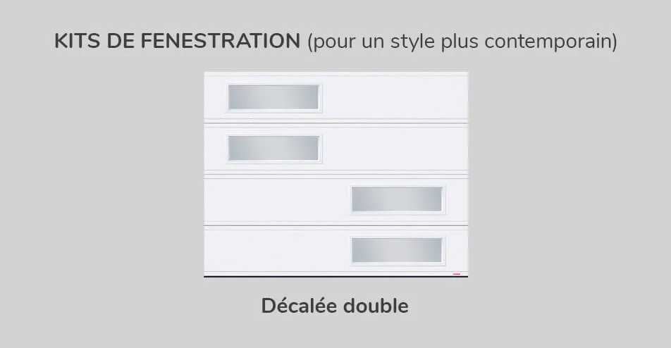 Kits fenestration, 9' x 7', décalée double