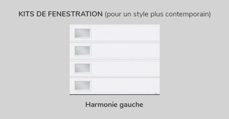 Kits fenestration, 9' x 7', Harmonie gauche