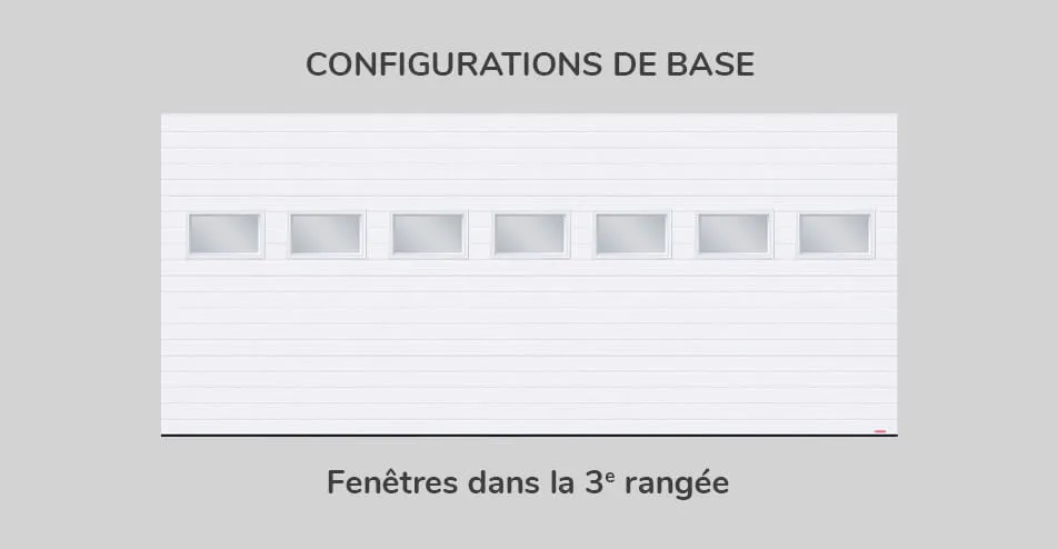 Configuration de base - fenêtres dans la 3e rangée