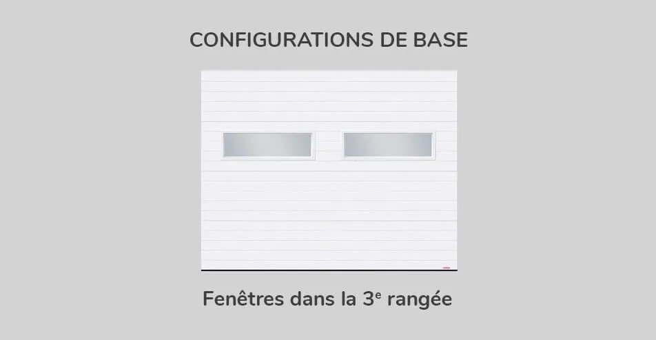 Configuration de base - fenêtres dans la 3e rangée