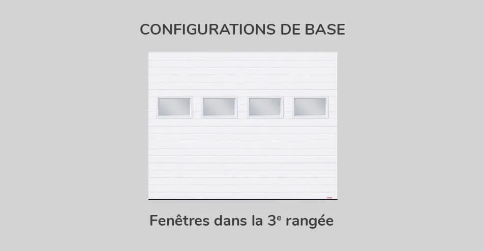 Configuration de base - fenêtres dans la 3e rangée