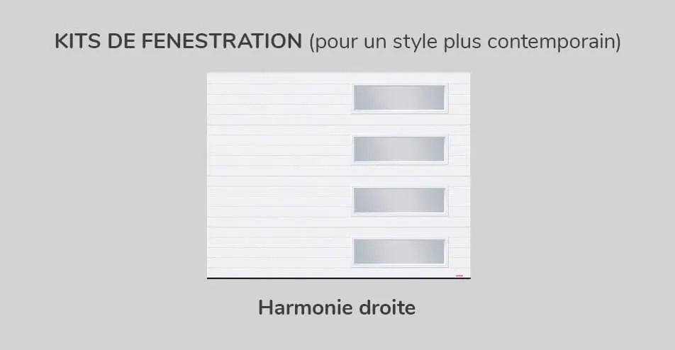 Kit de fenestration - Harmonie droite