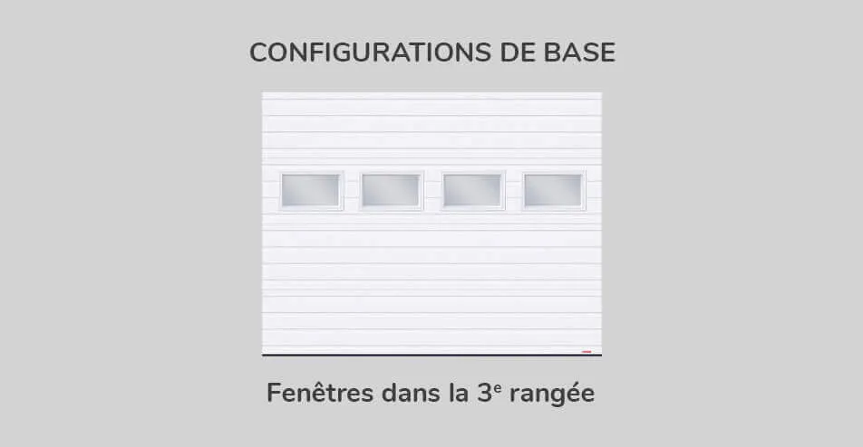 Kit de fenestration Rainuré 9' x 7', Configuration de base 3e rangée 21" x 13"