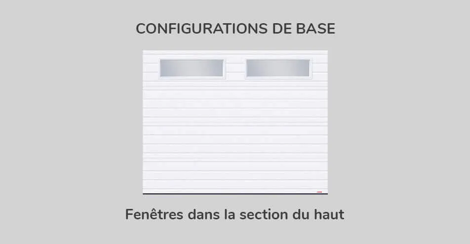 Kit de fenestration Rainuré 9' x 7', Configuration de base Section du haut
