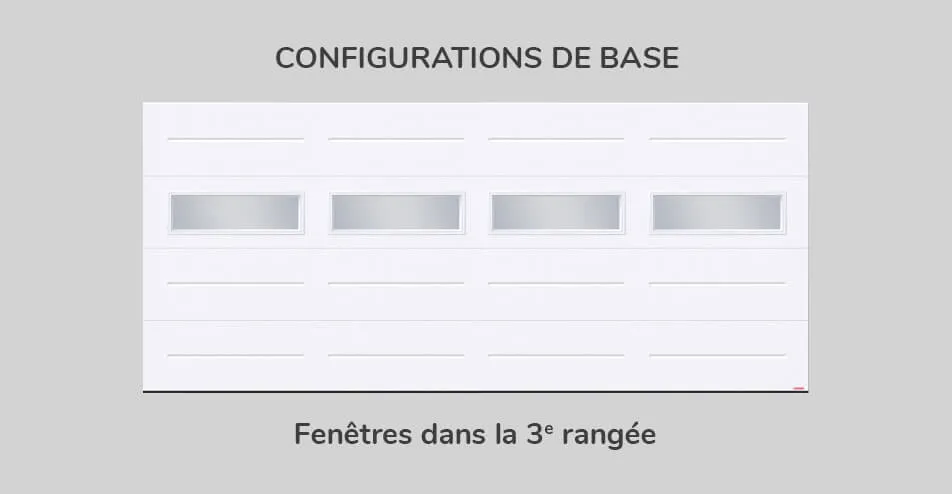 Configuration de base - fenêtres dans la 3e rangée
