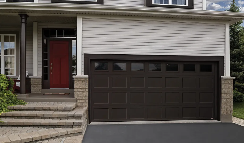 Shaker CC, 15' x 7', Moka Brown, Clear windows