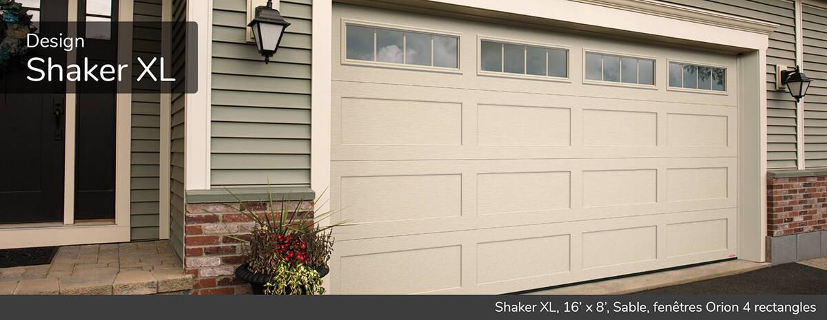 Shaker XL, 16' x 8', Sable, fenêtres Orion 4 rectangles
