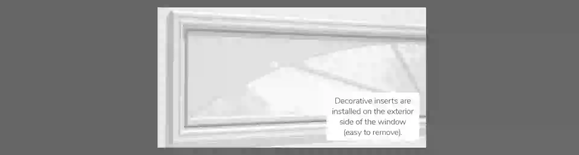 Williamsburg Decorative Insert, 40" x 13", available for door R-16