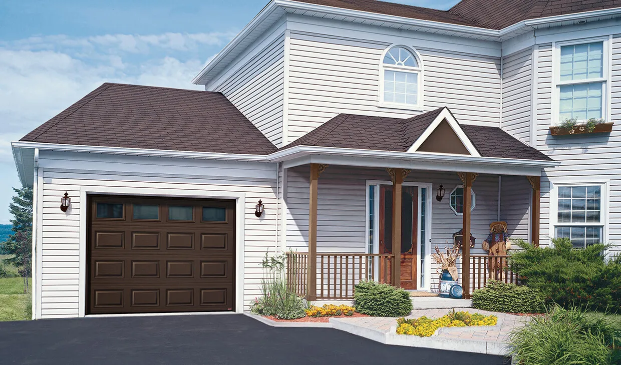 Image Gallery Residential Garaga Clic Cc Moka Brown 9 X 7 Clear Windows