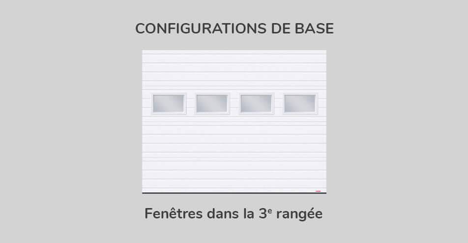 Kit de fenestration Rainuré 9' x 7', Configuration de base 3e rangée 21" x 13"