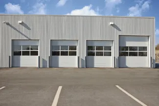 G-2023, Model 4 Grooves, 10' x 10' and 12' x 12', Tex White, G-4400 sections windows