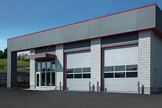 G-5000 Grooved, 12' x 14', Silver, Windows G-4400 Sections (Full vision)
