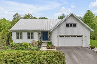 E-11, 16' x 8', Ice White door and overlays, Clear windows