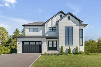 Princeton P-13, 12’ x 8', Black doors and overlays, 8 lite Panoramic windows with White Sandblasted glass