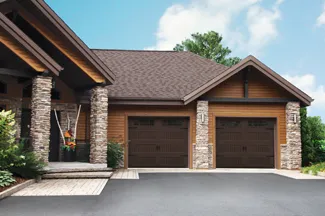 Triforce Shaker-NH LP, 9' x 8', Moka Brown, Inserts Bellevue Window