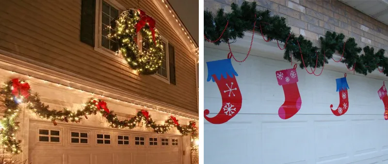 Garage door decoration