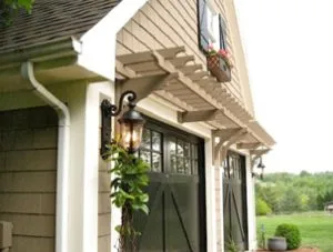 view of garage doors