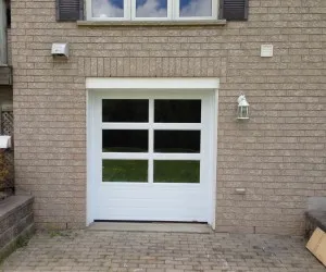 Basement area into a garage
