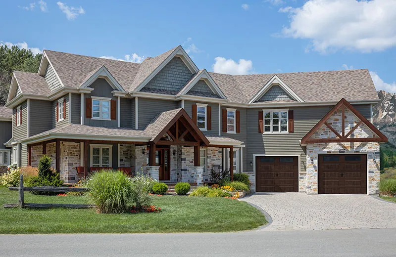 Standard+ North Hatley LP, 10' x 8'5'', Dark Walnut, Clear windows