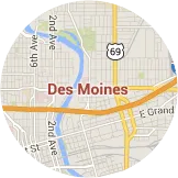 Many certified installers serving Des Moines