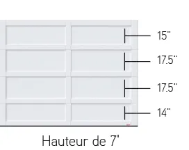 Cambridge - Hauteur de 7 pieds