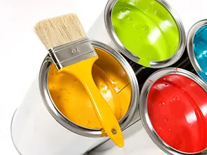 Latex paint, 100% acrylic, exterior