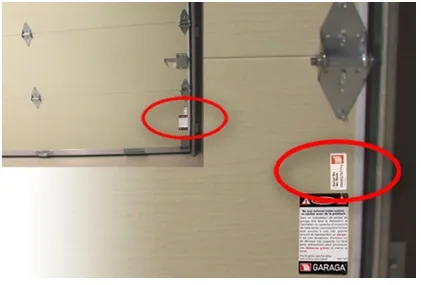 Numéro de série de votre porte de garage Garaga