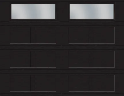Village Collection I-1 Layout, Flat base, 9' x 7', Black, Clear windows