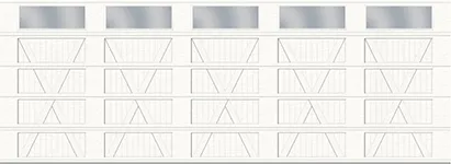 X Layout, Plank Base - 5 bays