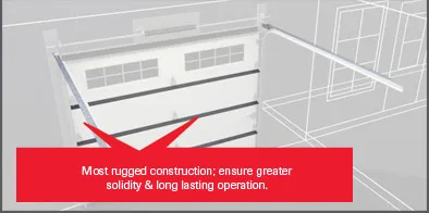 Reinforced Horizontal Tracks & 3 Reinforcement Struts (On Double Garage Doors)