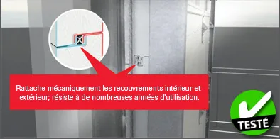 Construction avec joints intercalaires à triple contact