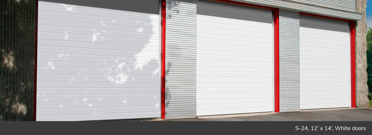 S-24, 12’ x 14’, White doors