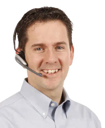Homme du service à la clientèle