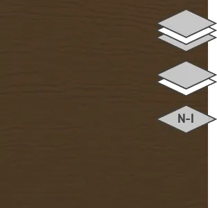 Brown colour for steel Garaga garage doors