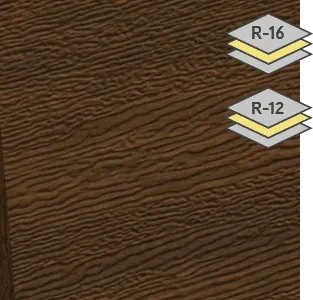 Chocolate Walnut colour for steel Garaga garage doors