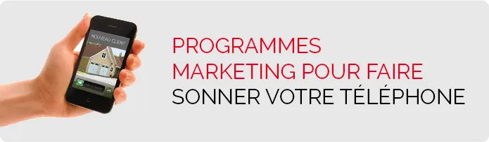 Programmes marketing pour faire sonner votre téléphone