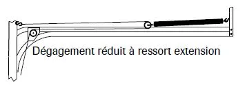Dégagement à réduit ressort extension